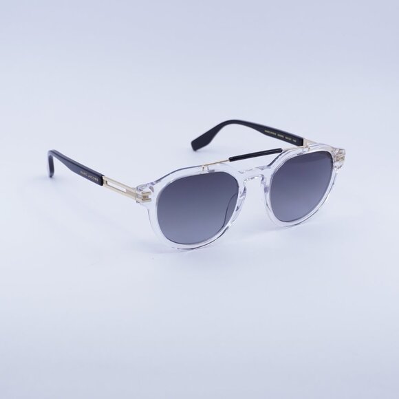 Marc Jacobs MARC 675/S 0900 9O Sunglasses Transparent/Gold Square Frame - Picture 4 of 10